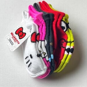 Hello Kitty and FriendsFive Pairs  Kids No Show Multi-pack Designs NWT